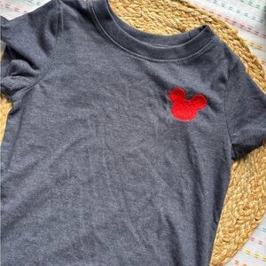 Cat & Jack Navy Tee with Mickey Mouse Embroidery
